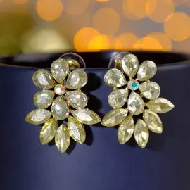 Серьги со стразами