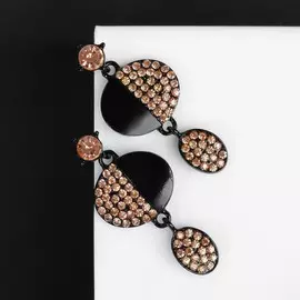 Серьги со стразами