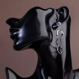 Серьги со стразами