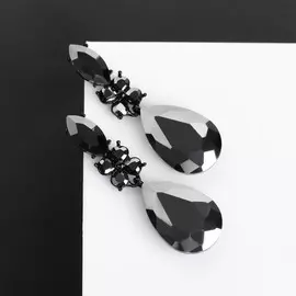 Серьги со стразами