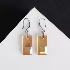 Серьги со стразами