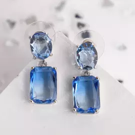Серьги со стразами