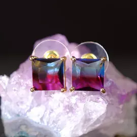 Серьги со стразами