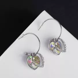 Серьги со стразами