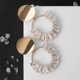 Серьги со стразами