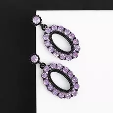 Серьги со стразами