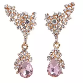 Серьги со стразами