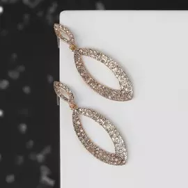 Серьги со стразами