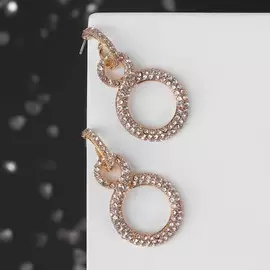 Серьги со стразами