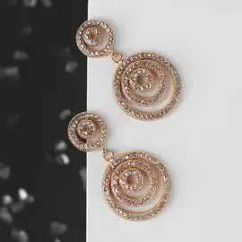 Серьги со стразами