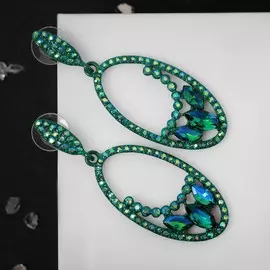 Серьги со стразами