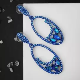 Серьги со стразами