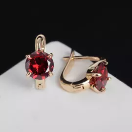 Серьги со стразами