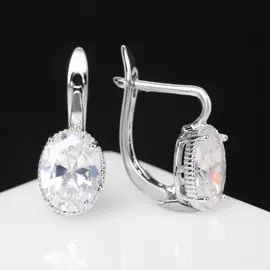 Серьги со стразами