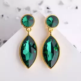 Серьги со стразами