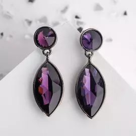 Серьги со стразами