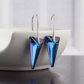 Серьги со стразами