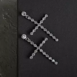 Серьги со стразами