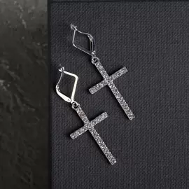 Серьги со стразами