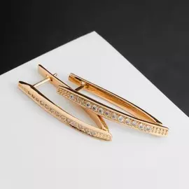 Серьги со стразами