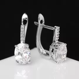 Серьги со стразами