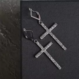 Серьги со стразами