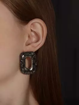 Серьги со стразами qf