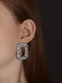 Серьги со стразами qf