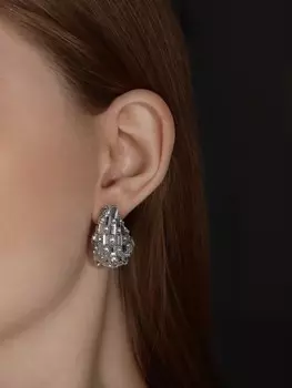 Серьги со стразами qf