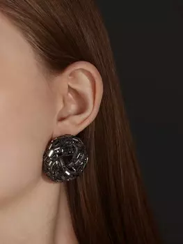 Серьги со стразами qf