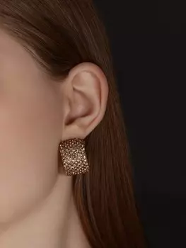 Серьги со стразами qf