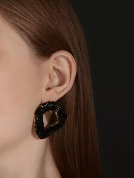 Серьги со стразами qf