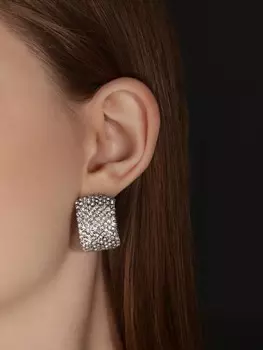 Серьги со стразами qf