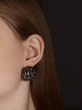 Серьги со стразами qf