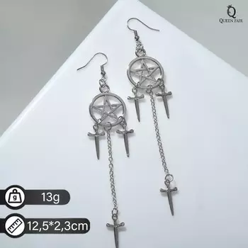 Серьги висячие