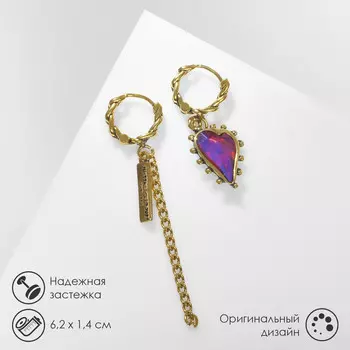 Серьги висячие со стразами