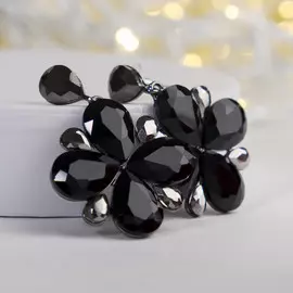 Серьги висячие со стразами