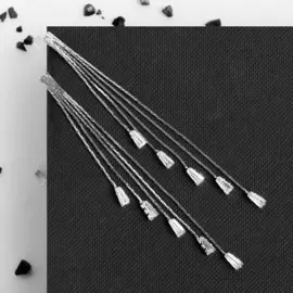 Серьги висячие со стразами