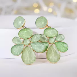 Серьги висячие со стразами