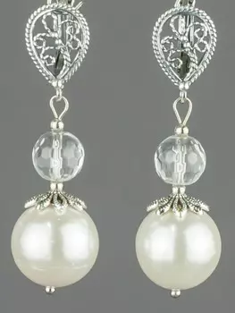 Серьги жемчуг