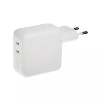 Сетевое зарядное устройство gq-9, 2 type-c, 3 a, 35 w, белое