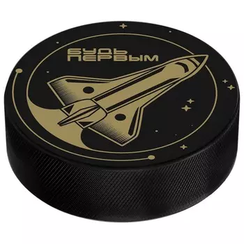 Шайба хоккейная winter star, детская, d=6 см