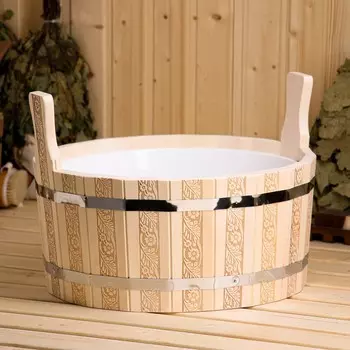 Шайка-таз, 15 л, пластиковая вставка,