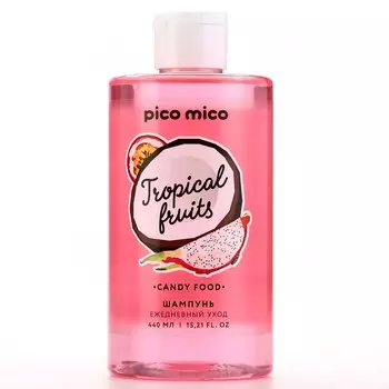 Шампунь для волос, 440 мл, аромат тропических фруктов, pico mico