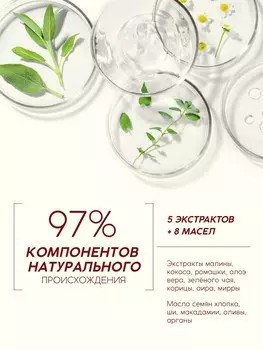 Шампунь для волос, питающий уход, аромат малины, 250 мл, рябина