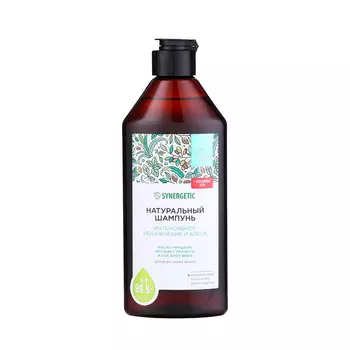 Шампунь натуральный synergetic интенсивное увлажнение и блеск, 400 мл