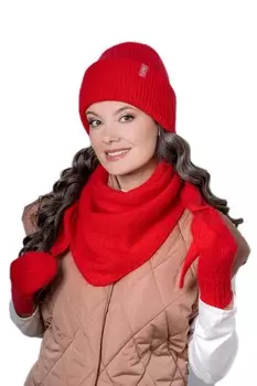 Шапка бактус варежки