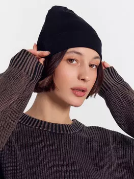 Шапка бини черная