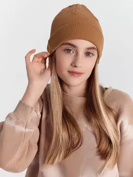 Шапка детская коричневая