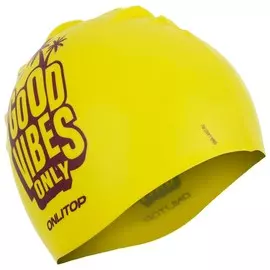 Шапка для плавания good vibes, обхват 54-60 см, женская